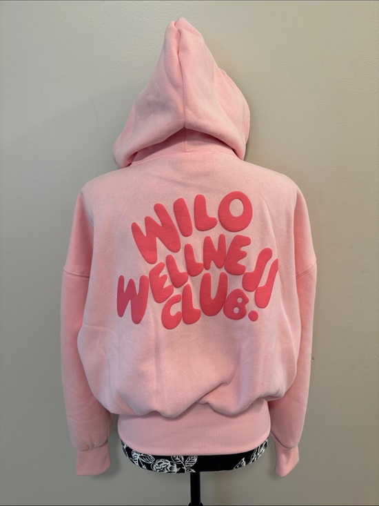 Wilo The Label Tops - Wilo the Label Wellness Club crop zip hoodie
